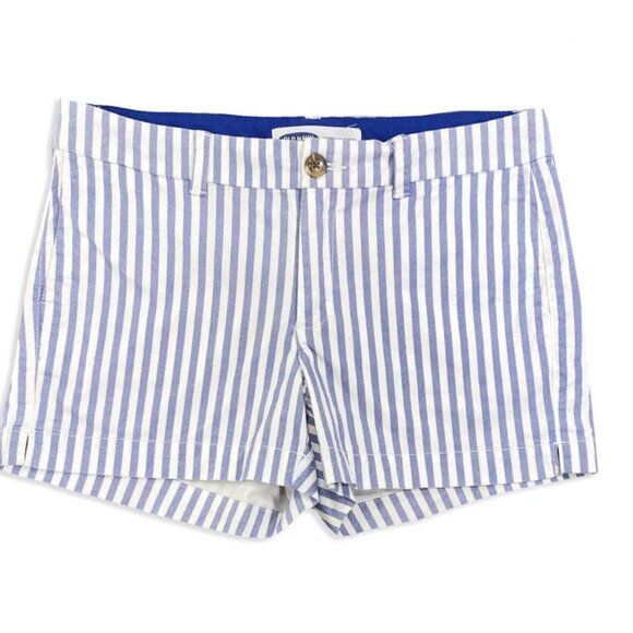 Old Navy Everyday Short | Blue and White Striped Shorts | Size 12 - Picture 1 of 7